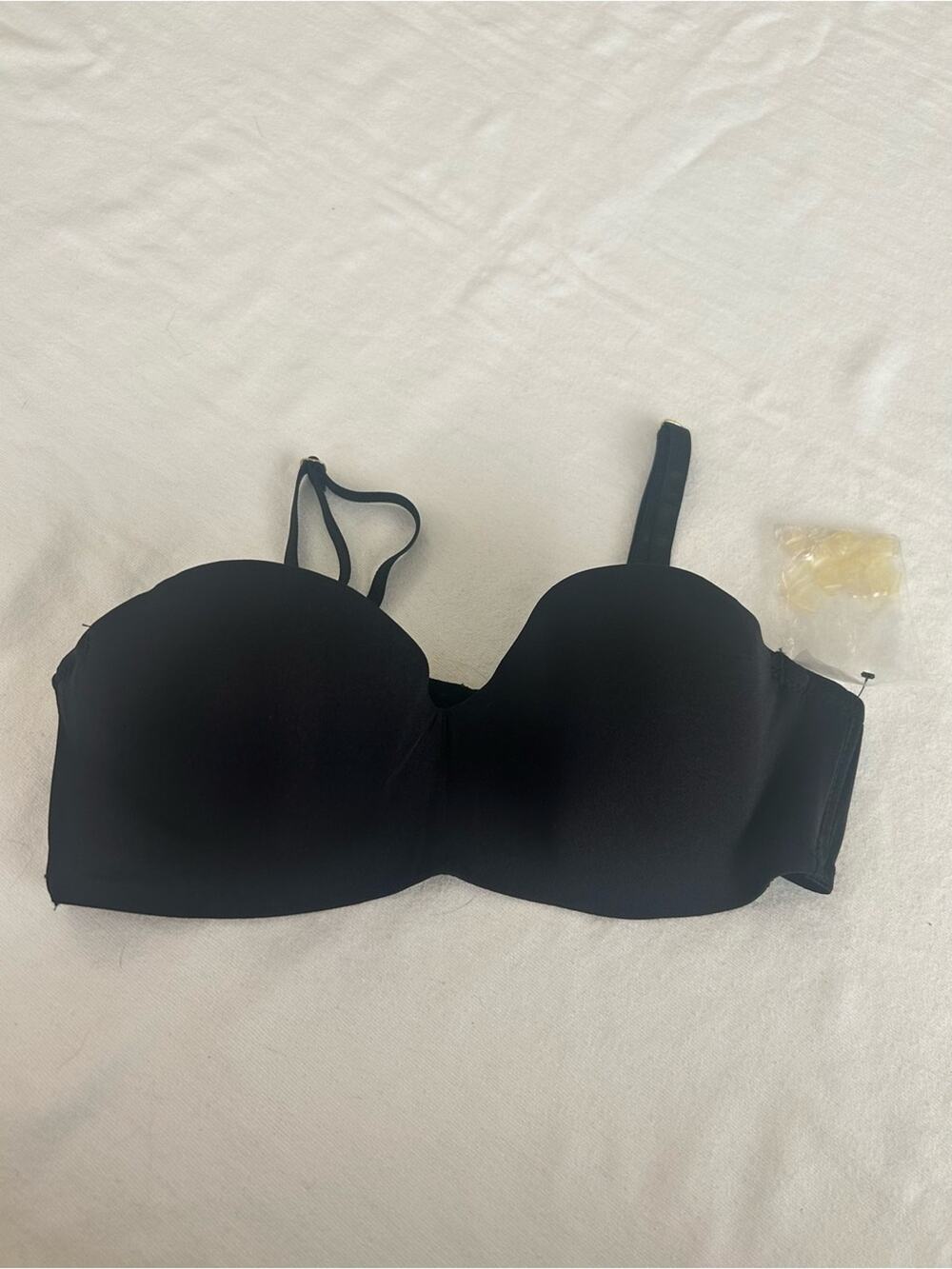 Marilyn Monroe Intimates Strapless Convertible Bra Black 34C Underwire NWOT
